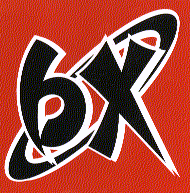 6X logo sticker